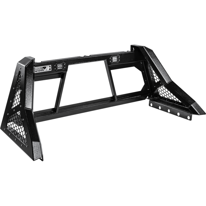 Highway Products Savage Headache Rack Hd Open Post Smooth Black Upright Smooth Black Center Size 7 4011-113-BK62