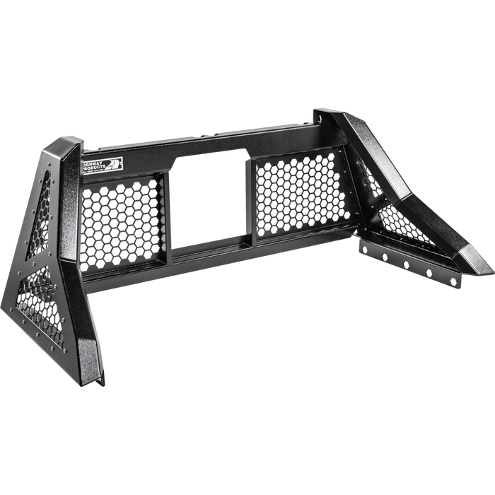 Highway Products Savage Headache Rack Open Mesh Smooth Black Upright Smooth Black Center Size 7 4011-116-BK62