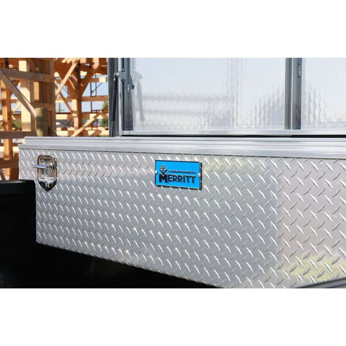 Merritt Crossover Tool Box Extra Deep 19x20x70 Diamond Plate Aluminum Single Lid Full Size Trucks