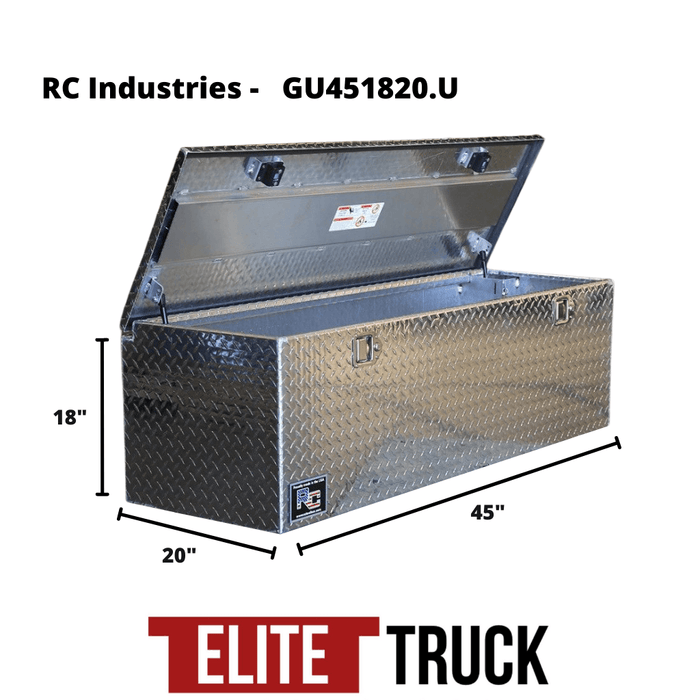 RC Industries G-Series Chest Tool Box Diamond Tread Bright Aluminum 45"x18"x20" Model GU451820.U