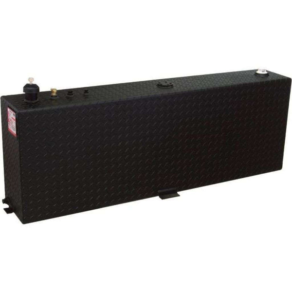 RDS 45 Gallon Vertical Transfer Tank Black Aluminum 57X9.5X20