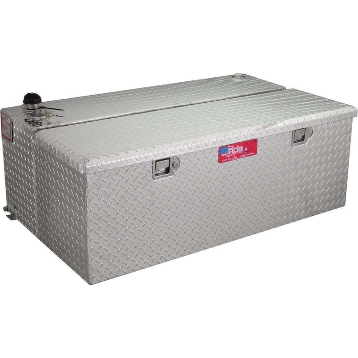 RDS 48 Gallon Transfer Tank & Toolbox Combo Bright Aluminum 50X30X18 M ...