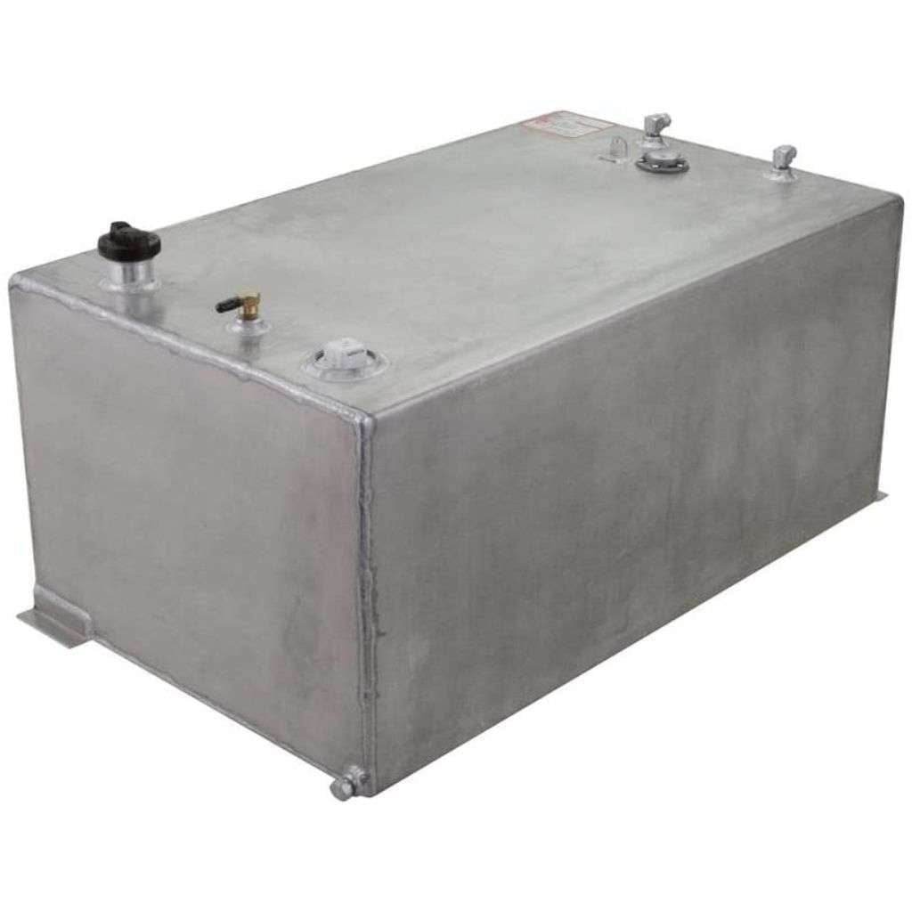 RDS 55 Gallon Rectangular Transfer Tank Bright Aluminum Mill Finish 36 ...