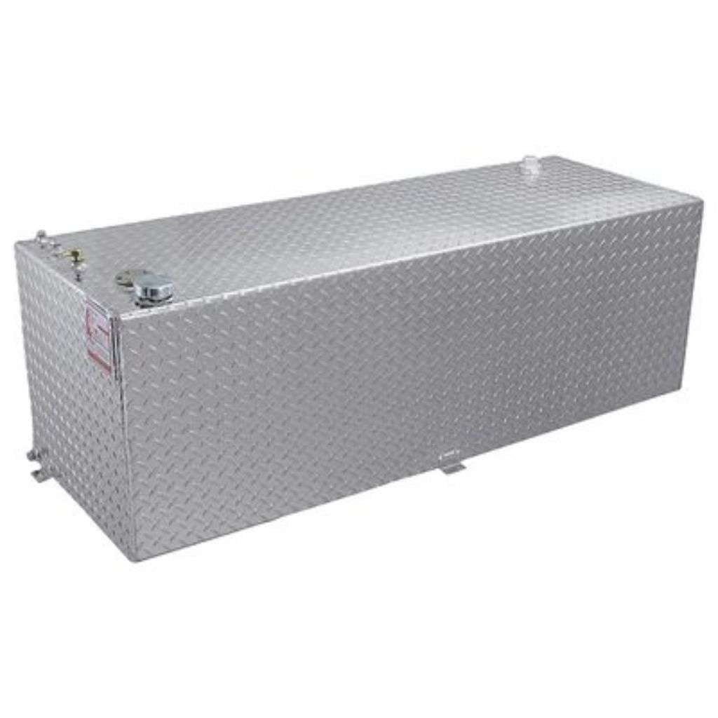 RDS 91 Gallon Rectangular Transfer Tank Bright Aluminum 55X20X20