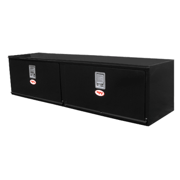 RKI Underbody Truck Box 72x18x18 H-Series 14 Gauge Black Steel Two Doors Model # H721818-2