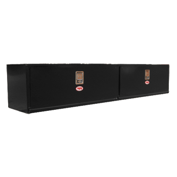 RKI Underbody Truck Box 96x18x18 H-Series 14 Gauge Black Steel Two Doors Model # H961818-2