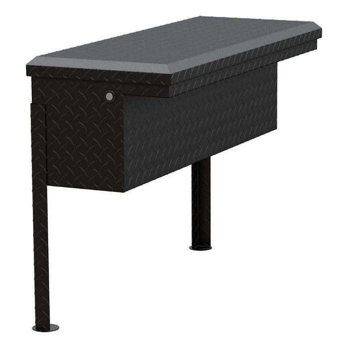 UWS Matte Black Aluminum 36" Truck Side Tool  Box - Low Profile Model TBSM-36-LP-MB