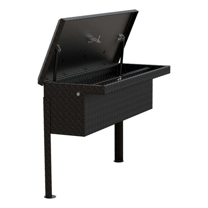UWS Matte Black Aluminum 36" Truck Side Tool  Box - Low Profile Model TBSM-36-LP-MB