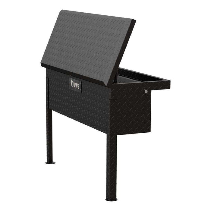 UWS Matte Black Aluminum 36" Truck Side Tool  Box - Low Profile Model TBSM-36-LP-MB