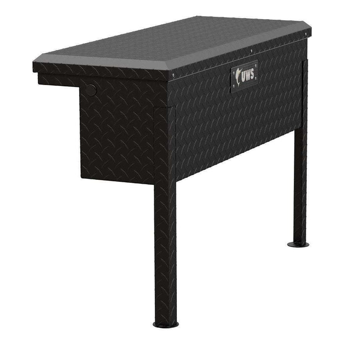 UWS Matte Black Aluminum 36" Truck Side Tool  Box - Low Profile Model TBSM-36-LP-MB