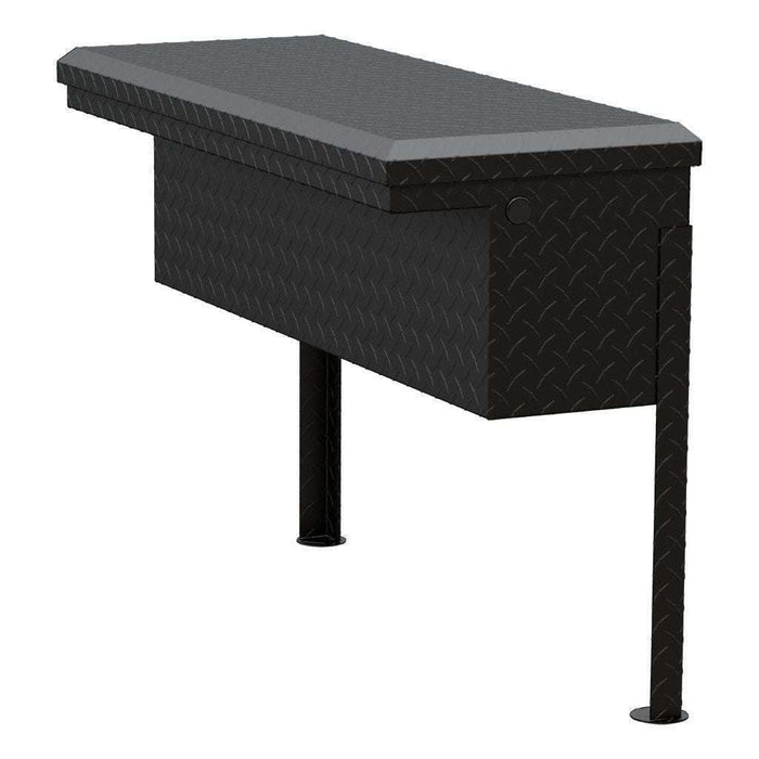 UWS Matte Black Aluminum 36" Truck Side Tool  Box - Low Profile Model TBSM-36-LP-MB