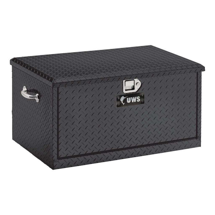UWS 38" Utility Chest Box with Drawers Gloss Black Aluminum Model TBC-38-DS-BLK