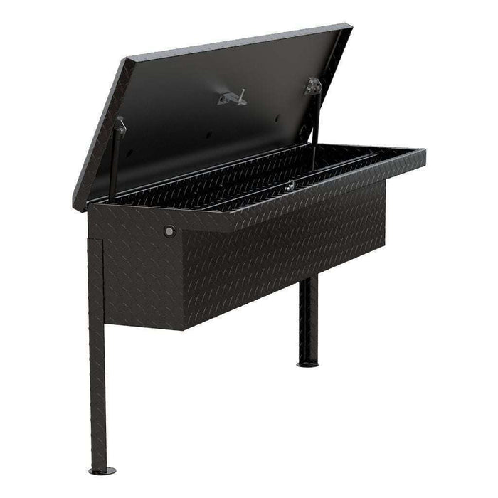 UWS Gloss Black Aluminum 48" Truck Side Tool  Box - Low Profile Model TBSM-48-LP-BLK