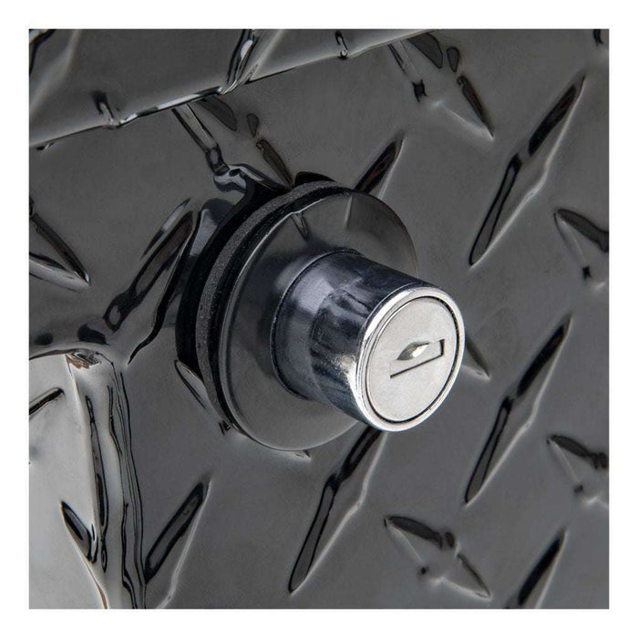 UWS Gloss Black Aluminum 48" Truck Side Tool  Box - Low Profile Model TBSM-48-LP-BLK