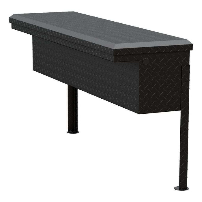 UWS Matte Black Aluminum 48" Truck Side Tool  Box - Low Profile Model TBSM-48-LP-MB