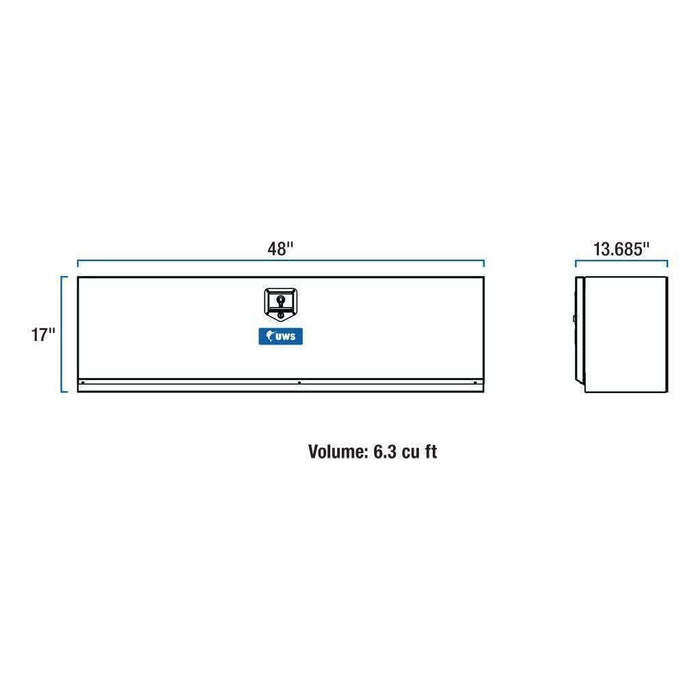 UWS 48-inch Heavy-Wall Aluminum Single-Door Topside Tool Box Model EC40001