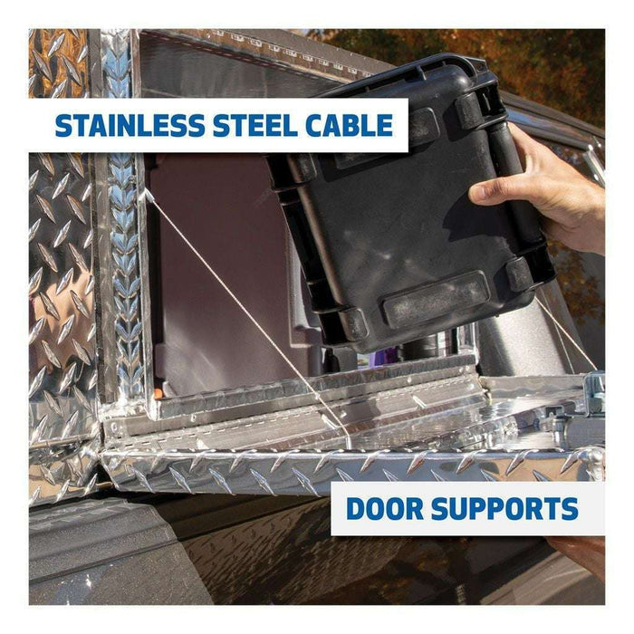 UWS Bright Aluminum 48" Single-Door Topside Truck Tool Box Model TBTS-48