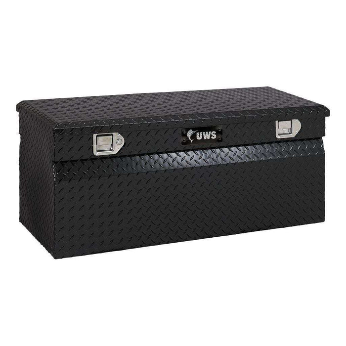 UWS 48-inch Gloss Black Heavy-Wall Aluminum Truck Storage Box, RigidCore Lid Model EC20252