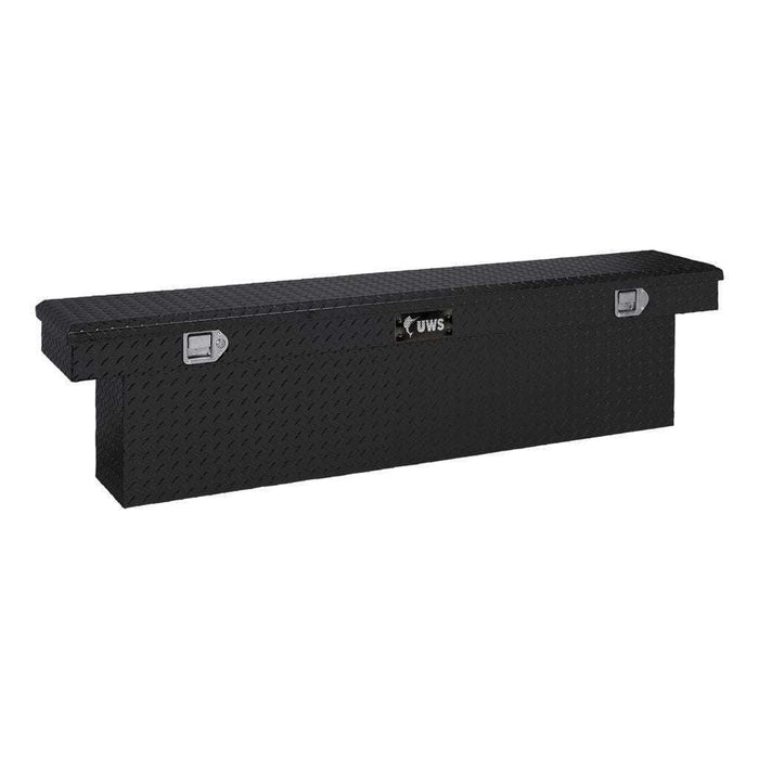 UWS 69-Inch Gloss Black Heavy-Wall Aluminum Deep Slim Truck Tool Box, RigidCore Lid Model EC10822