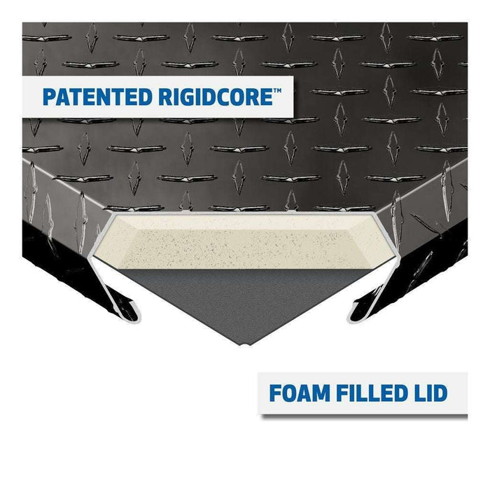 UWS 69" Angled Truck Tool  Box - Low Profile Model TBS-69-A-LP-BLK