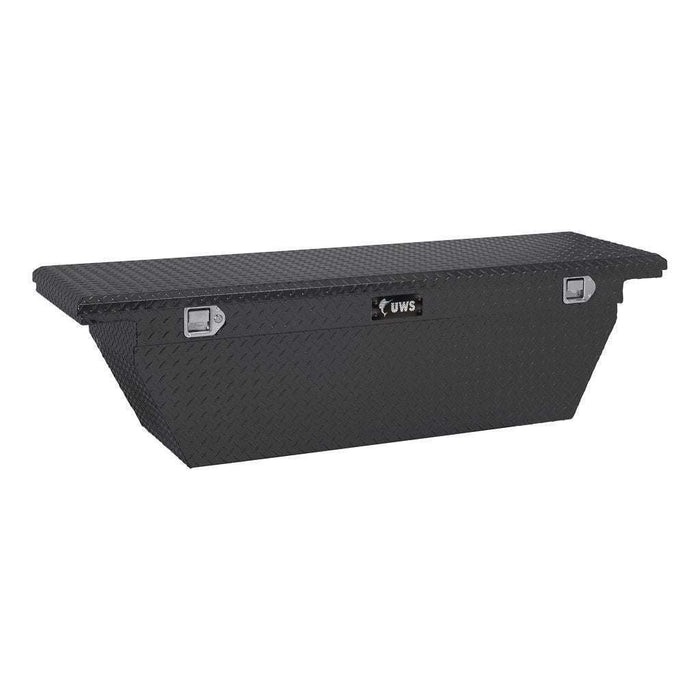 UWS 69" Deep Angled Truck Tool  Box - Low Profile Model TBSD-69-A-LP-MB