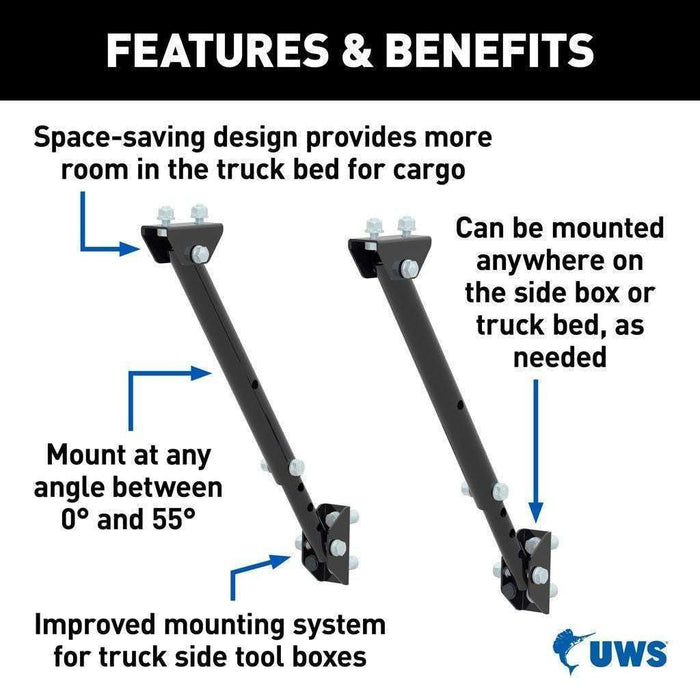 UWS Adjustable Universal Legs For Truck Side Boxes Model TBSM-MK2