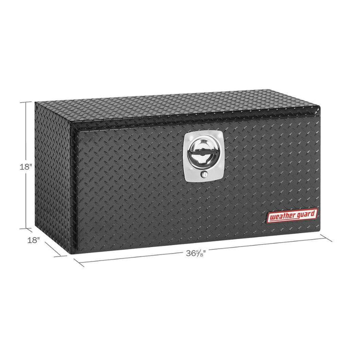 Weather Guard Underbody Box Compact Gloss Black Aluminum 36.63X18X18 Model # 636-5-02
