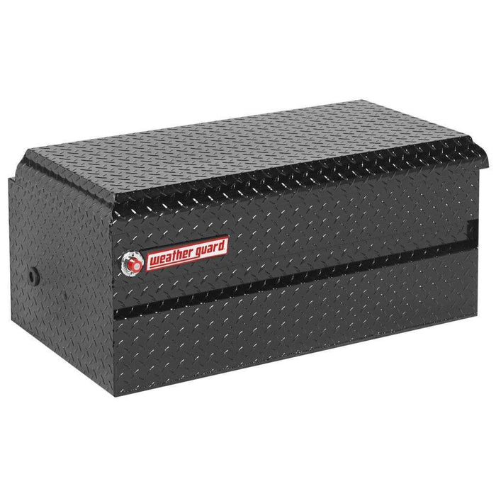 Weather Guard Chest Tool Box Compact Gloss Black Aluminum 37X20.25X17 Model # 644-5-01