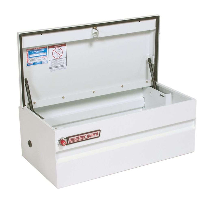 Weather Guard Chest Tool Box Compact White Steel 36.75X20.25X16.25 Model # 645-3-01