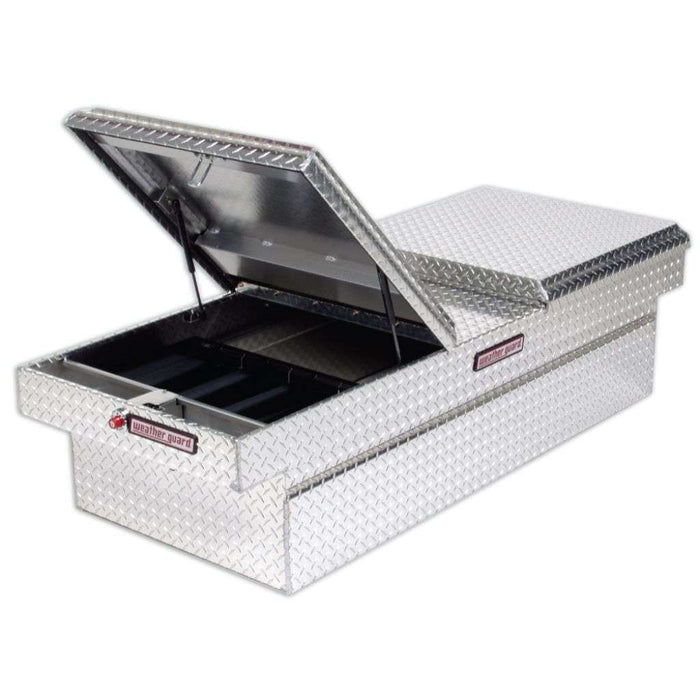 Weather Guard 114-0-01 Crossover Tool Box Gull Wing Extra Wide Bright Aluminum 71.5x28.25x18.5