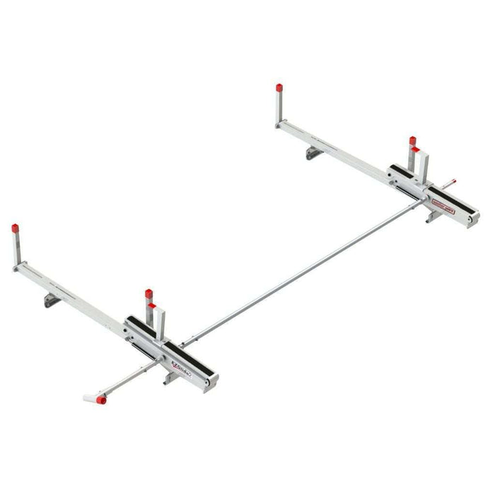 Weather Guard EZGLIDE2™ Fixed Drop-Down Ladder Van Rack Full Model #2271-3-01