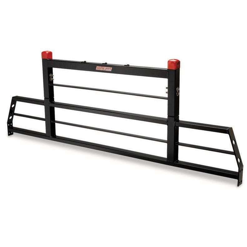 Cab Protection Rack Weather Guard Headache Rack Cab Protector Protect-A-Rail® Gloss Black ...