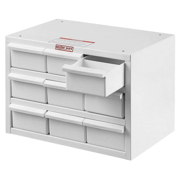 Weather Guard Van Storage Parts Cabinet 9 Bin 12"x17"x12" Model # 9909-3-02